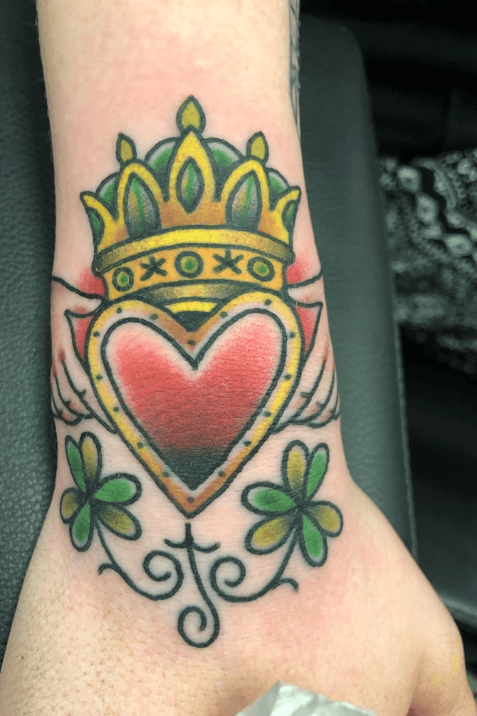 Irish claddagh on  Tattooed Planet classic tattoo parlor  Facebook