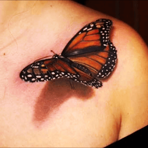 #butterfly #3dtattoo 
