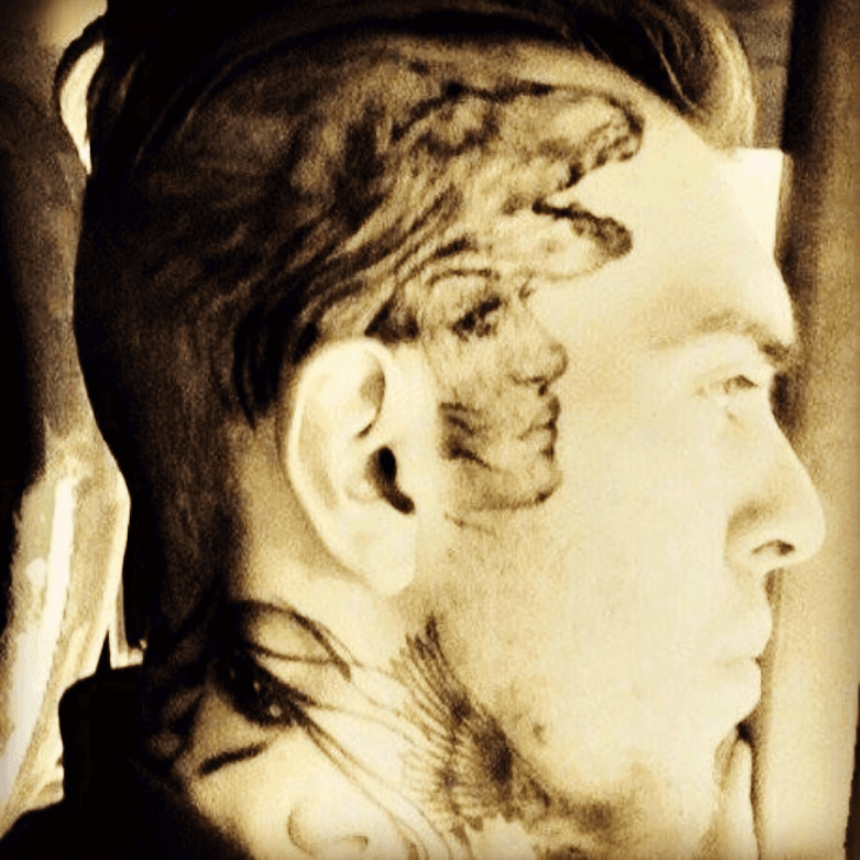yelawolf tattoos head