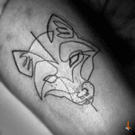 No.68 One-line fox (art by moganji) #tattoo #oneline #continuousline #fox #lines #moganji #bylazlodasilva