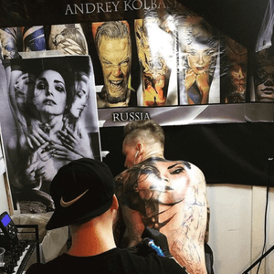 During the process #milanotattooconvention2016 #andreykolbasin