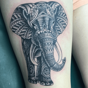 #tribal#elephant#tattoo  