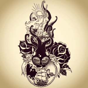 Neptune ✏️#blacklilipute #illustration #pencil #tattooistartmagazine #tattooistartmag #tattoomag #tattoo #tattoos #ink #inked #art #artist #tatoooftheday #tattooed #tattooartist #tattooblog #rad #artcollective #drawing #draw #sketch #sketches #skull #skulls #tattooflash #fineart #skull2016 #supportartmag #supportart