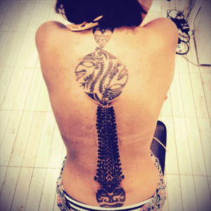 My back piece from last year.... What to do next?? Hmmm....