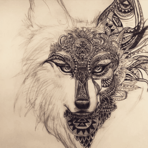 Looking at this epic wolf to be slightly modified as a back piece. #dreamtattoo #wolf #packleader