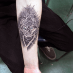 Forest wolf tattoo #forest #tree #wolf 