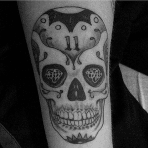 Skull tattoo💀 #sugarskull #diasdelosmuertos #tattoo #11 
