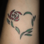 The original design was an airbrush tat I got during my high school post-prom. It was slightly altered as per my tattooist's recommendation. Overall, I was minorly upset to not be able to get an exact replica of the original design, but I am hapy with the new one.
