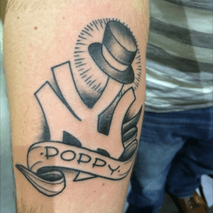Tattoo in memory of my Poppy. Done at the Tattoo Arts Convention in Providence, RI