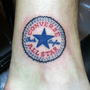 Saw this at a convention, and being a lifelong Chucks lover, I had to get it. Inside of my left ankle.
