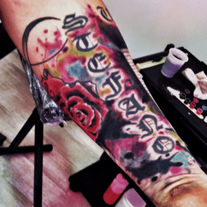 Watercolor cover up #CoverUpTattoos #tattoo #ink #watercolor #intenzeink #Cheyenne #stefano #gardytattoo 