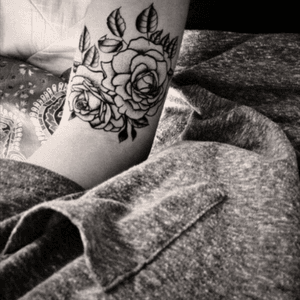 Rose cluster tattoo #rose 