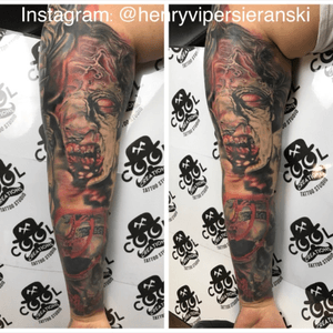 Sleeve by me #tattoo #sleevetattoo #tattoouk #polishartist #tattoomagazine #worldartist #worldfamousink #coulortattoo #skinartmag #ukartist #ezcartridges 