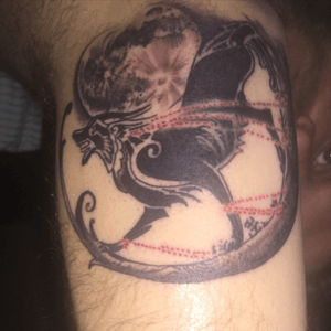 My #Fenrir’s binding tattoo complete with #realistic #moon 