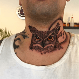 #owl #neck #blacandgrey 