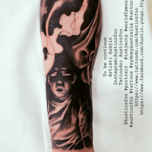 To be continue Artist: AustinInstagram:AustinzfooTattoodo: Austinzfoo@Austinzfoo #portrait  #inkjecta #worldfamousink  #austinzfoo #tattoos #sydneyaustralia #tattooideashttps://www.tattoodo.com/Austinzfoo https://www.facebook.com/Austin.yongz.fty