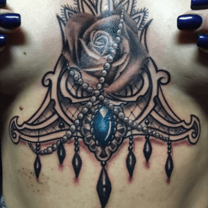 Rose/ diamond piece by TattooDave