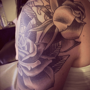 Back view of my shoulder piece