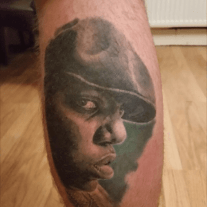 The Notorious BIG done at Rock'n'Roll Tattoo Glasgow by Burt