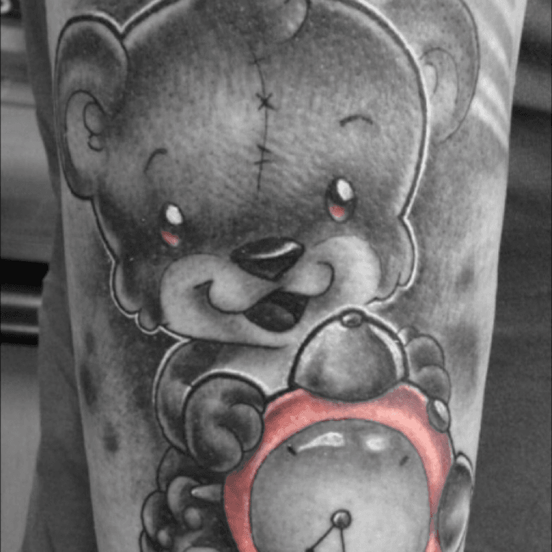 Teddy bear Done last week by Jables Ink in Schweinfurt Germany  rtattoos