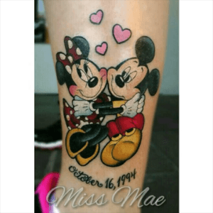 Mickey and Minnie represent my husband and I and has our wedding anniversary date #MaeLaRoux 