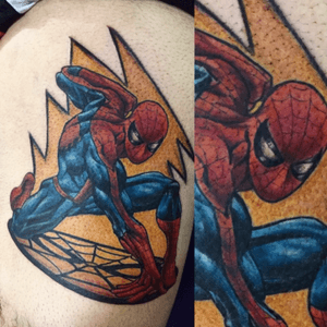 Spider Man in my brother #draw #desenho #comics #spiderman #marvel #hqtattoo #color 