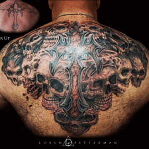 Back piece cover up curtesy of Loren Fetterman at Awol Studios Manchester England