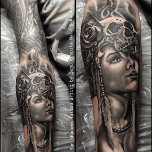 #tattoo#skulltattoo#tattooart#Gothic#ink#blackandgrey#realism#artis#tattooartist#tattooart#art#girlandskull#realismtattoo#westernaustralia#perth#sunshadowstattoo#Australia 