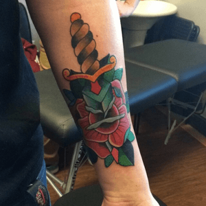 Done by Cody Hennings Rebel Muse Tattoo Lewisville, TX #traditional 