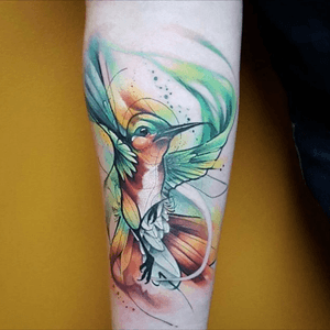 #hummingbird #bird #watercolor #thejorell @thejorell #welove 