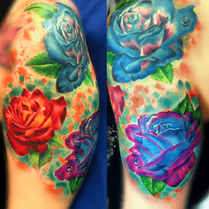 Finalizando brazo #tattoocollector #tattoo #flowers #fullcolor #coloredrealistic #realistic #Spain #thebestspaintattooartists #bilbao #cleyvitontattoo #inkjecta 