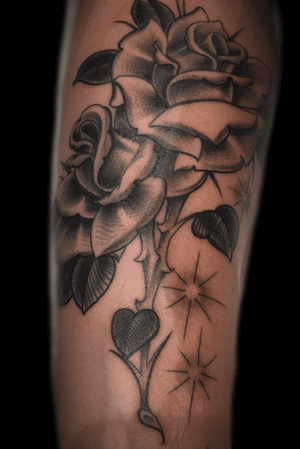 Roses for Miller. #tattooartist #blackandgrey #rose #roses 