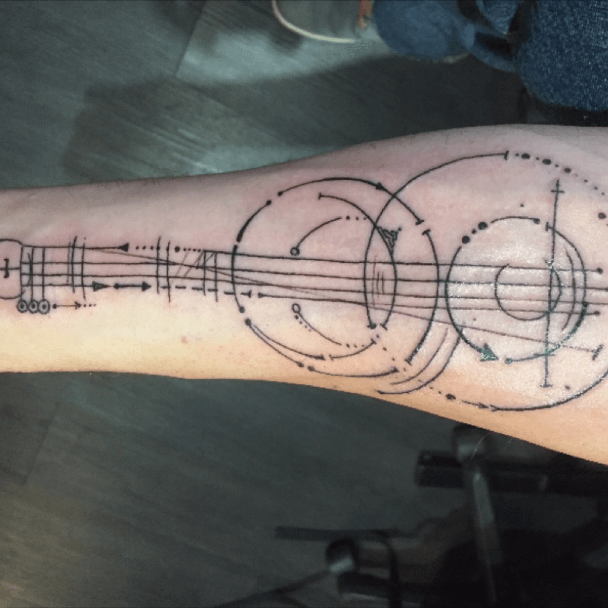 Tattoo uploaded by Andy • #abstract #guitar by Paddy • Tattoodo