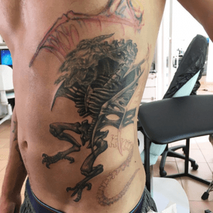 Beasts and Bones session 2 Metatron Tattoo + Piercing, Munich Germany Thank you Wolfgang #dragon #chest #munich #bones #beast #session2 #part2 #rise #from #ashes 