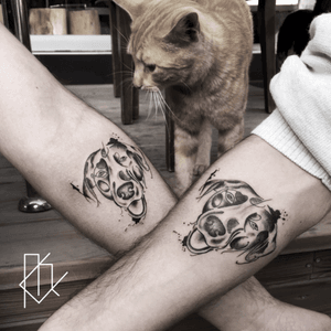#dog #dogtattoo #dogtattoos #cat #tattoo 