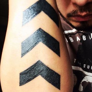 #Arrows #Black #forearm #geometric #three 