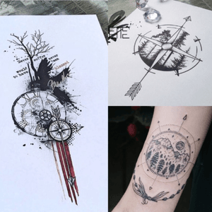#megandreamtattoo #meganmassacrecontest #tree #compass Something inspired by these and made by megan would be amazing ! #inspiration #Tattoodo 