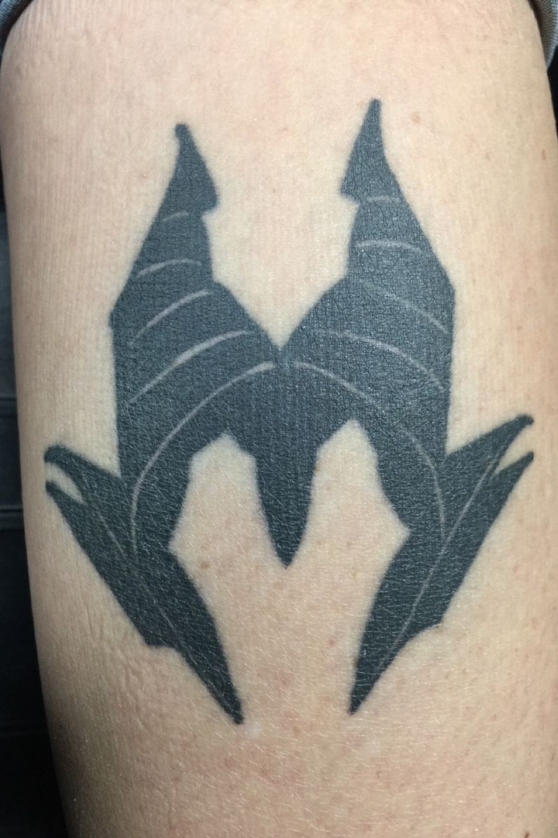 Tattoo uploaded by Katie Williams Pettit • Maleficient Outline by Ron