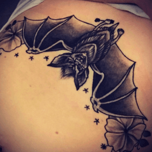My favourite tattoo from #shinkotattoo #sternum #blackwork #bat 