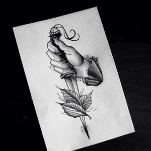 The Witch hand. 🗡 #blackwork #blackworkers #blackink #inked #ink #hand #dagger #neotrad #neotraditional #draw #art #desing 