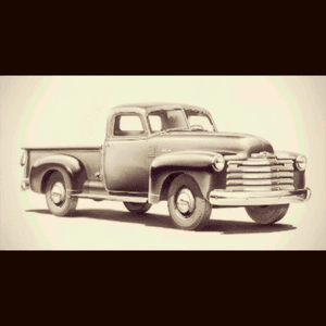 Looking  foward to my first tattoo. I would like to start with a memmorial tattoo. This was the car my grandpa had, and he loved it. It was a 1948 chevrolet international. 