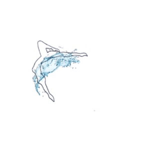 #dreamtattoo this is a design i made that i would love to have as a tattoo. Its a figure of synchronized swimming, which i did for 13 years. Its my life and i'd love to show that through having it on my skin
