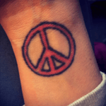 Left wrist #peace 