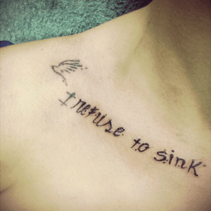 JAMB tattoo - i refuse to sink
