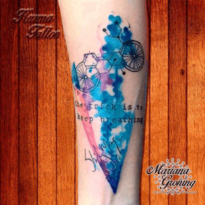 Watercolor tattoo, Shirley Manson "just keep breathing"#tattoo #marianagroning #karmatattoo #cdmx #MexicoCity #watercolor #watercolortattoo #watercolortattooartist #shirleymanson #justkeepbreathing #shirley #garbage 