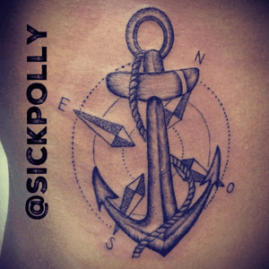#sickpolly #tatauartstudio #tattooartist #anchortattoo #tatuajeancla #blackwork #windrosetattoo #tatuajescancun #tattoocancun  #mextattoo #dynamicink