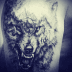 #ukrainianartist #ukraine #kiev #tattoo #tattooer #wolf #wolftattoo #blackwork #bw #ink #blackink #Sados 