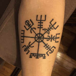 Vegvísir - an Icelandic magical stave intended to help the bearer find their way through rough weather.