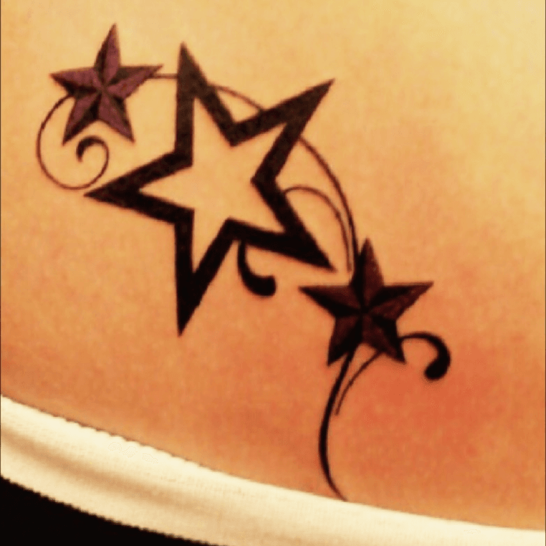 three stars tattoo  tattoo by derek wilson  derek wilson  Flickr