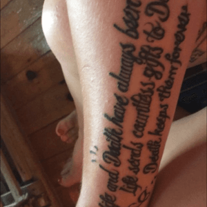 OE script . Miss Liss tattoos #tattoos #tattoo #tattooedparent #script #poemtattoo #forearmtattoo 